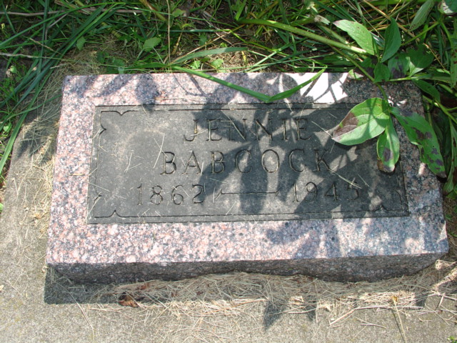 headstone - Greatgrandma Jennie