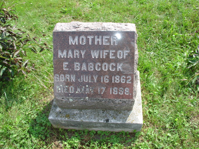 headstone - Greatgrandma Mary